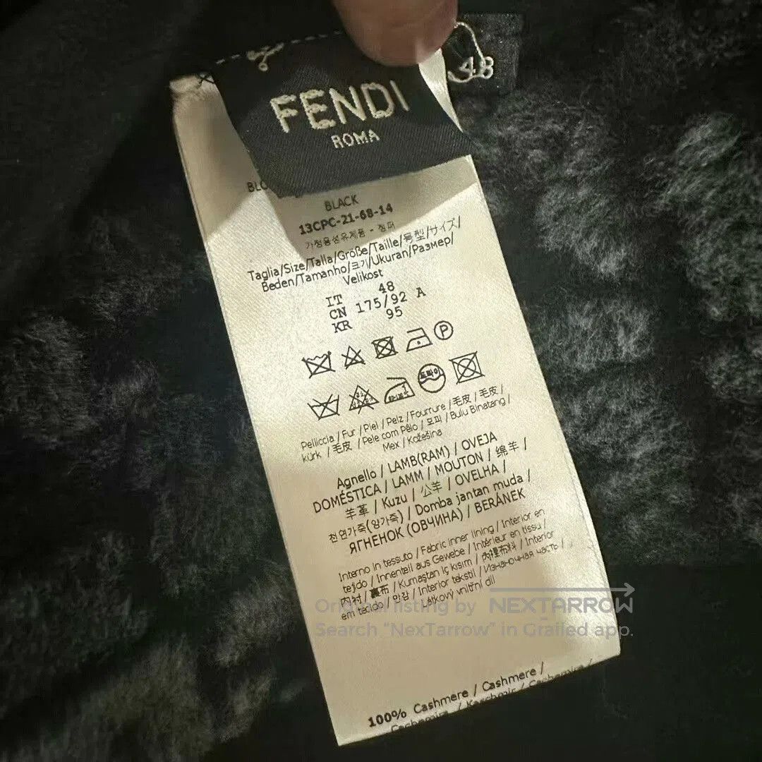 Fendi Fendi Double F Print Shearling Jacket. Size L / US 10 / IT 46 - 6 Thumbnail