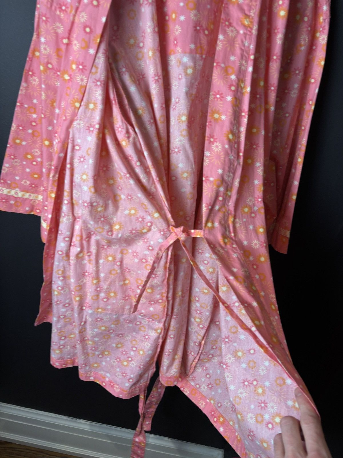 Vintage Vintage La Senza Robe Cotton Bath Robe Sleep Belted Womens Size L / US 10 / IT 46 - 5 Thumbnail