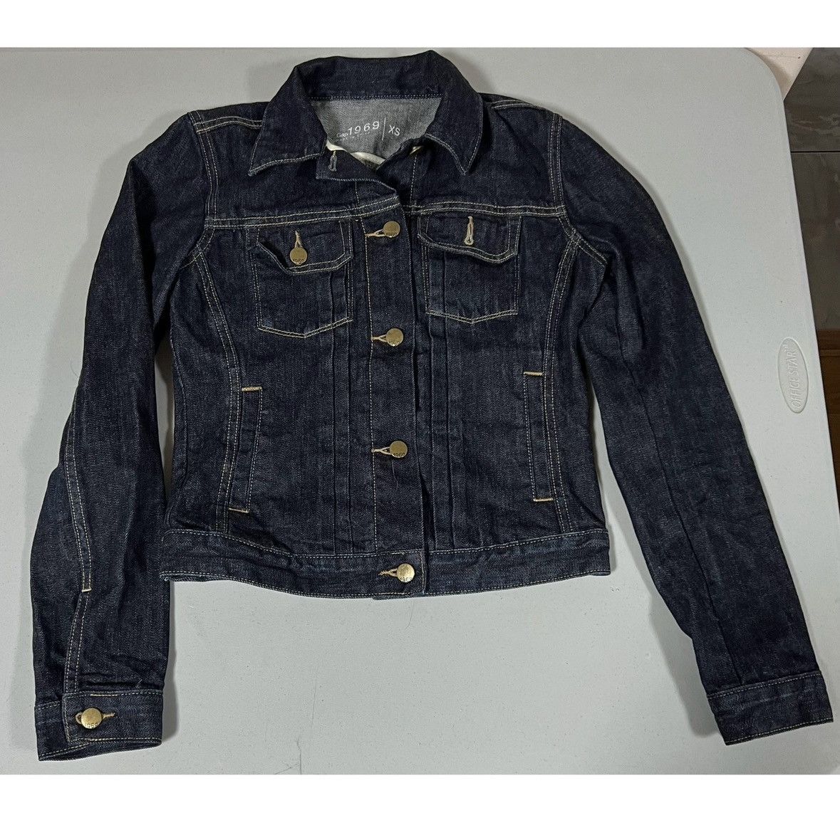 Gap Gap Dark Denim Jean Jacket Coat Outerwear Size XS 💙 #gap Size XS / US 0-2 / IT 36-38 - 3 Thumbnail