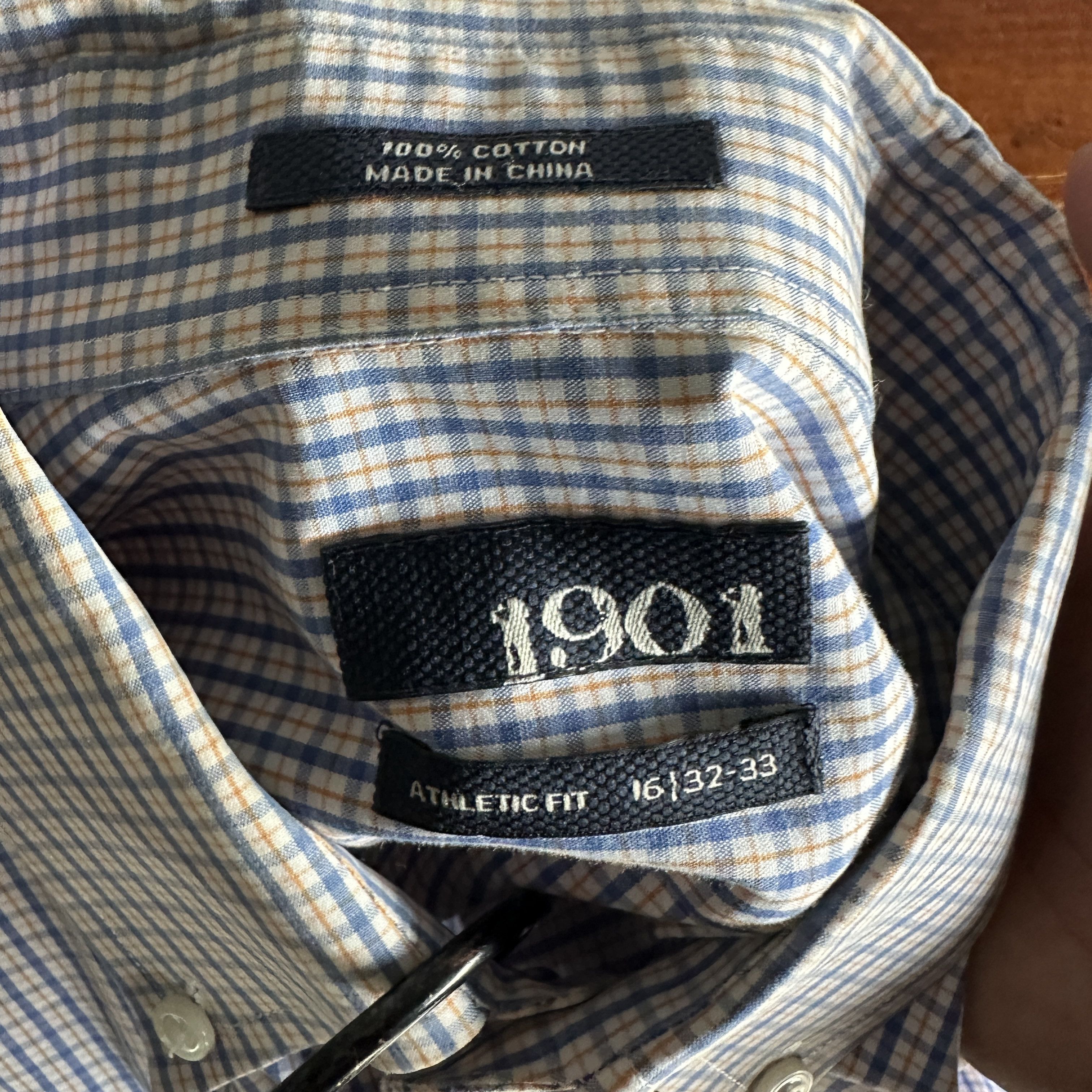 Nordstrom Nordstrom 1901 Button Up Shirt Mens Check Casual Dress Size US L / EU 52-54 / 3 - 9 Thumbnail