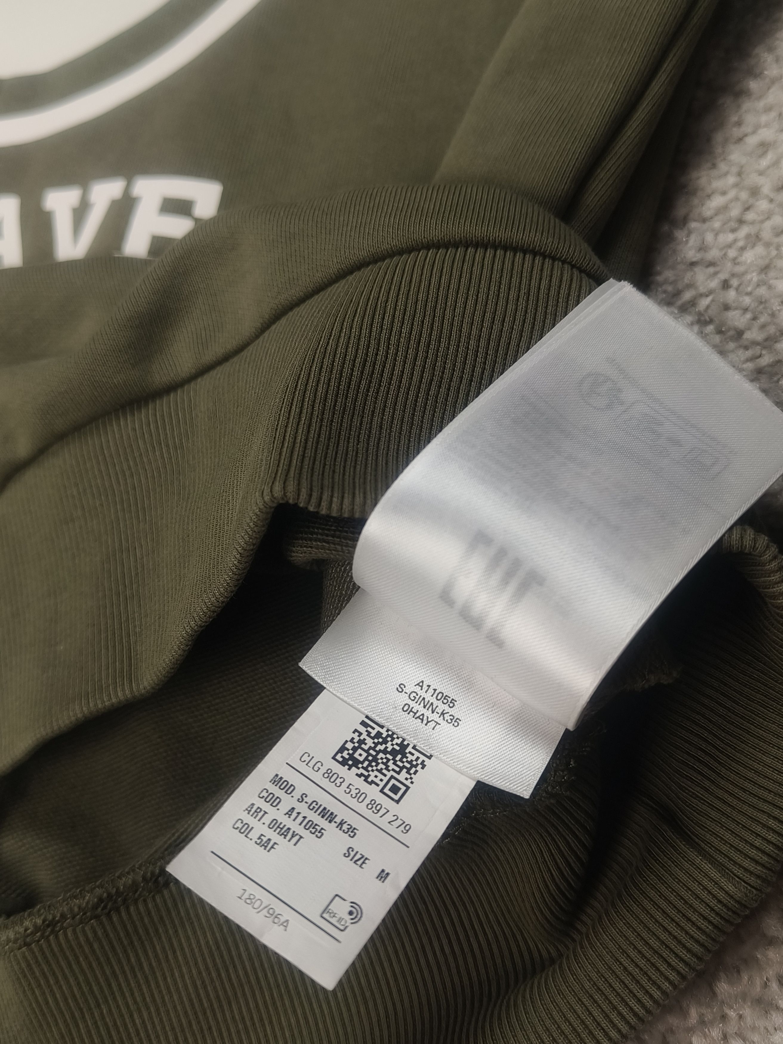 Diesel Diesel Dot Logo Brushed Green Sweatshirt Long Sleeve Hoodie Size US S / EU 44-46 / 1 - 4 Thumbnail
