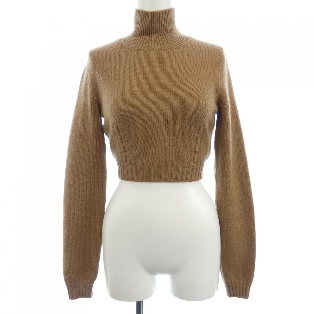 Fendi Fendi 100% Cashmere Knit Textile Tops FZX699AHE6 DUTY FREE for USA
