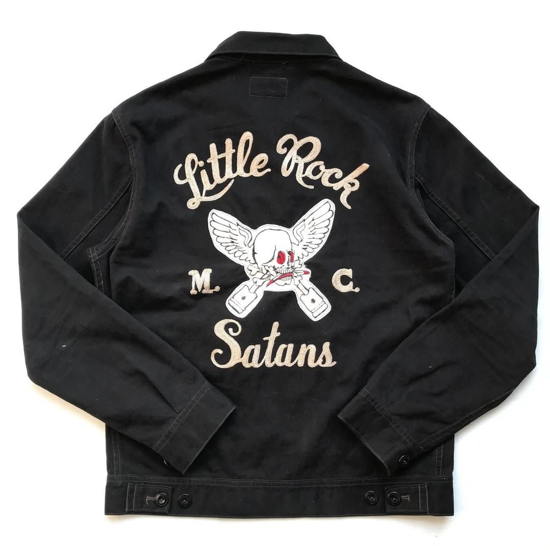 Japanese Brand Whitesville "Little Rock Satans MC" Work Jacket. Size US M / EU 48-50 / 2 - 1 Thumbnail