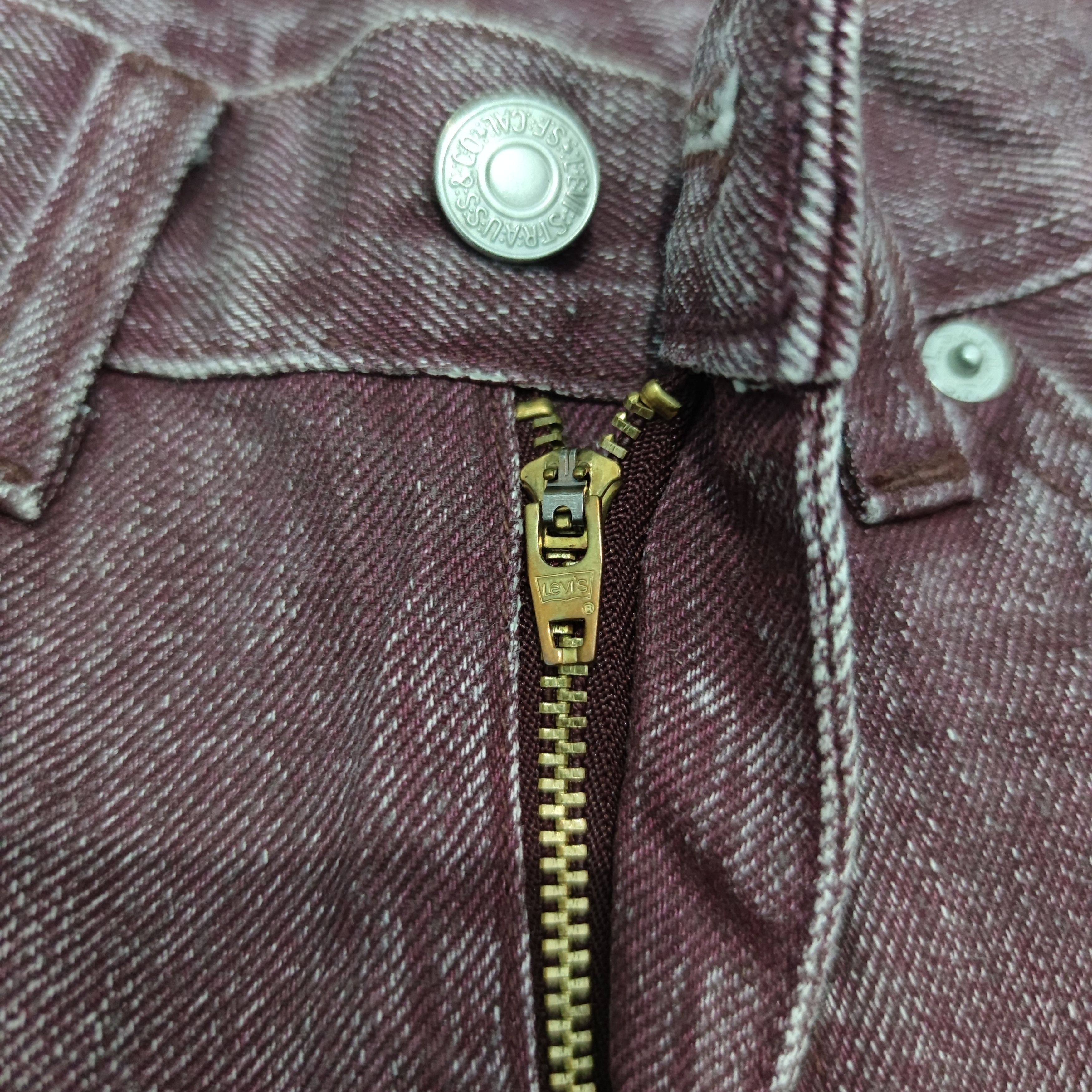 Levi's Vintage Levis 502 Red Wash Reguler Jeans Size 27" / US 4 / IT 40 - 6 Thumbnail