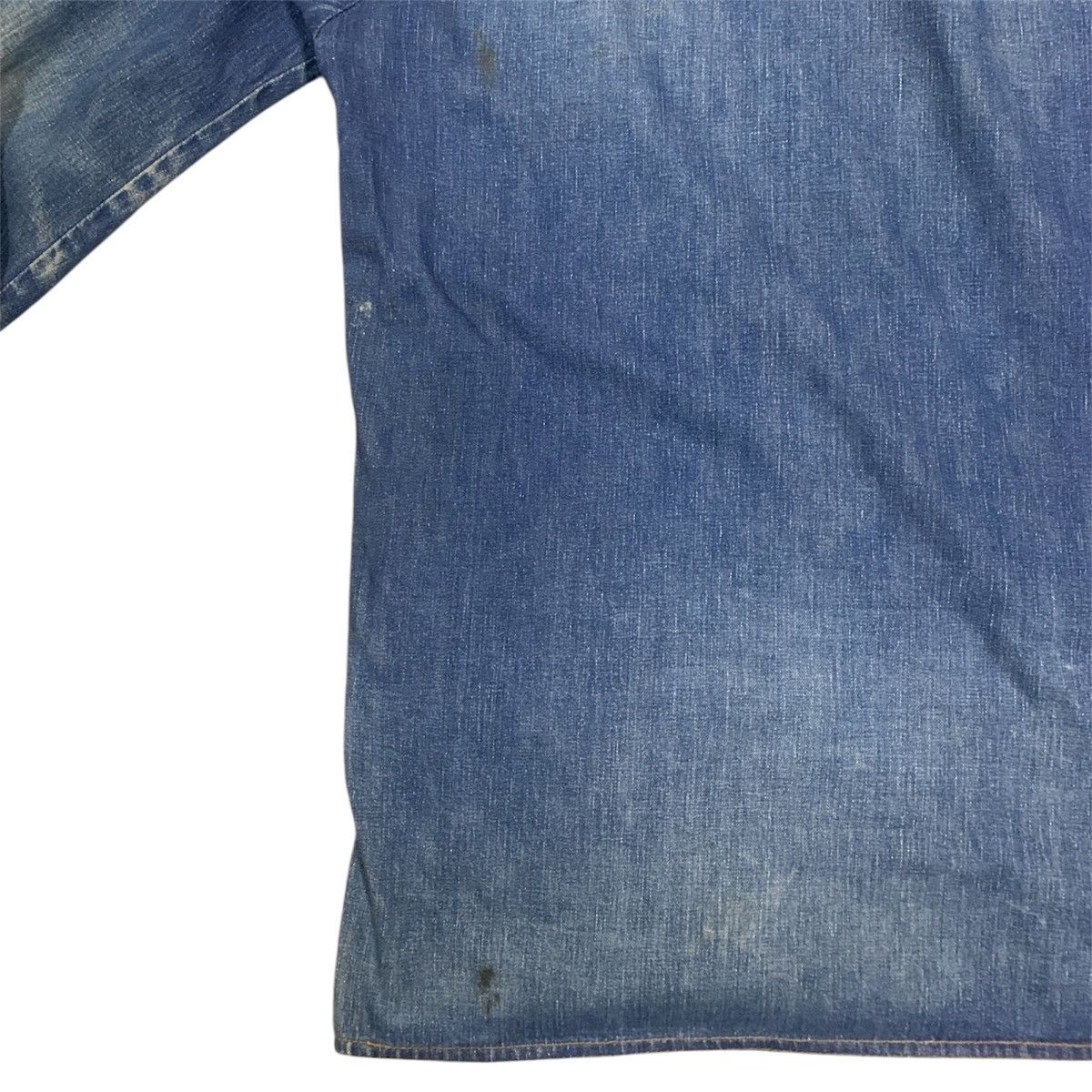 Vintage Vtg 60's 70's Bar C Ranchwear 4 Pocket Denim Work Shirt Size US M / EU 48-50 / 2 - 12 Thumbnail