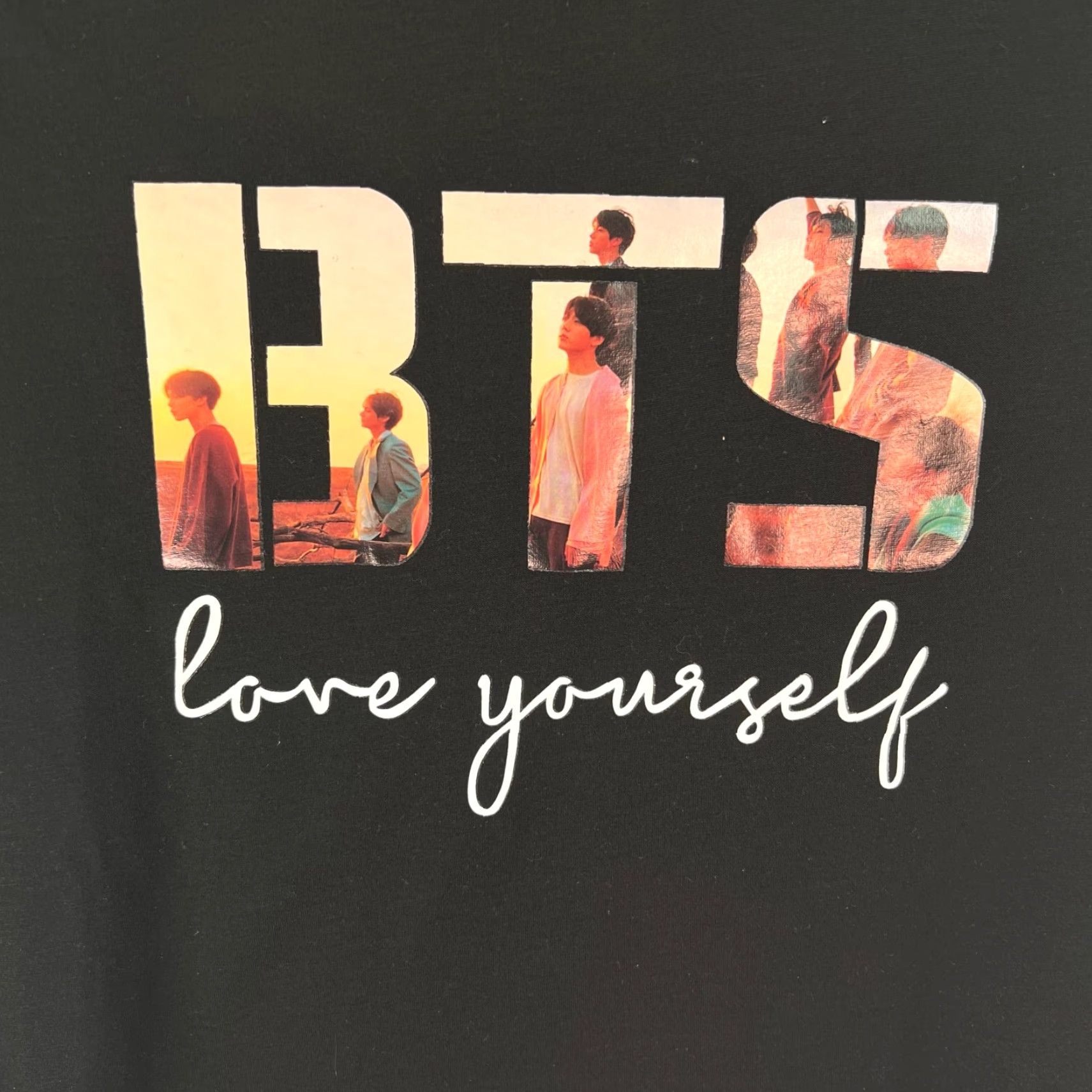 Vintage BTS Band Love Yourself Tour Shirt T Shirt Adult Size L Black Graphic Seoul Mens Size US L / EU 52-54 / 3 - 2 Thumbnail