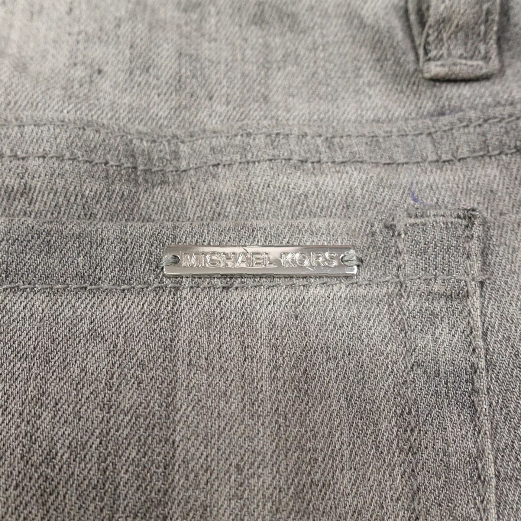 Michael Kors Michael Kors Jeans Womens 10 Gray Skinny Stretch Denim Pants Faded Wash Classic Size 32" / US 10 / IT 46 - 6 Thumbnail