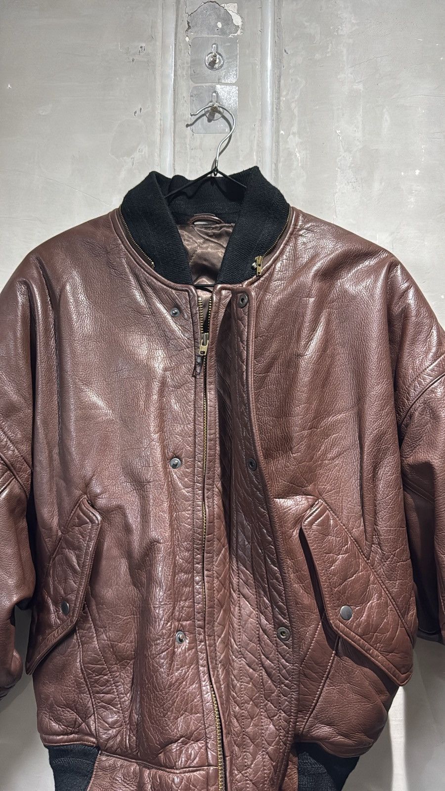 Issey Miyake vintage leather bomber jacket issey miyake durban intermezzo Size US M / EU 48-50 / 2 - 14 Thumbnail