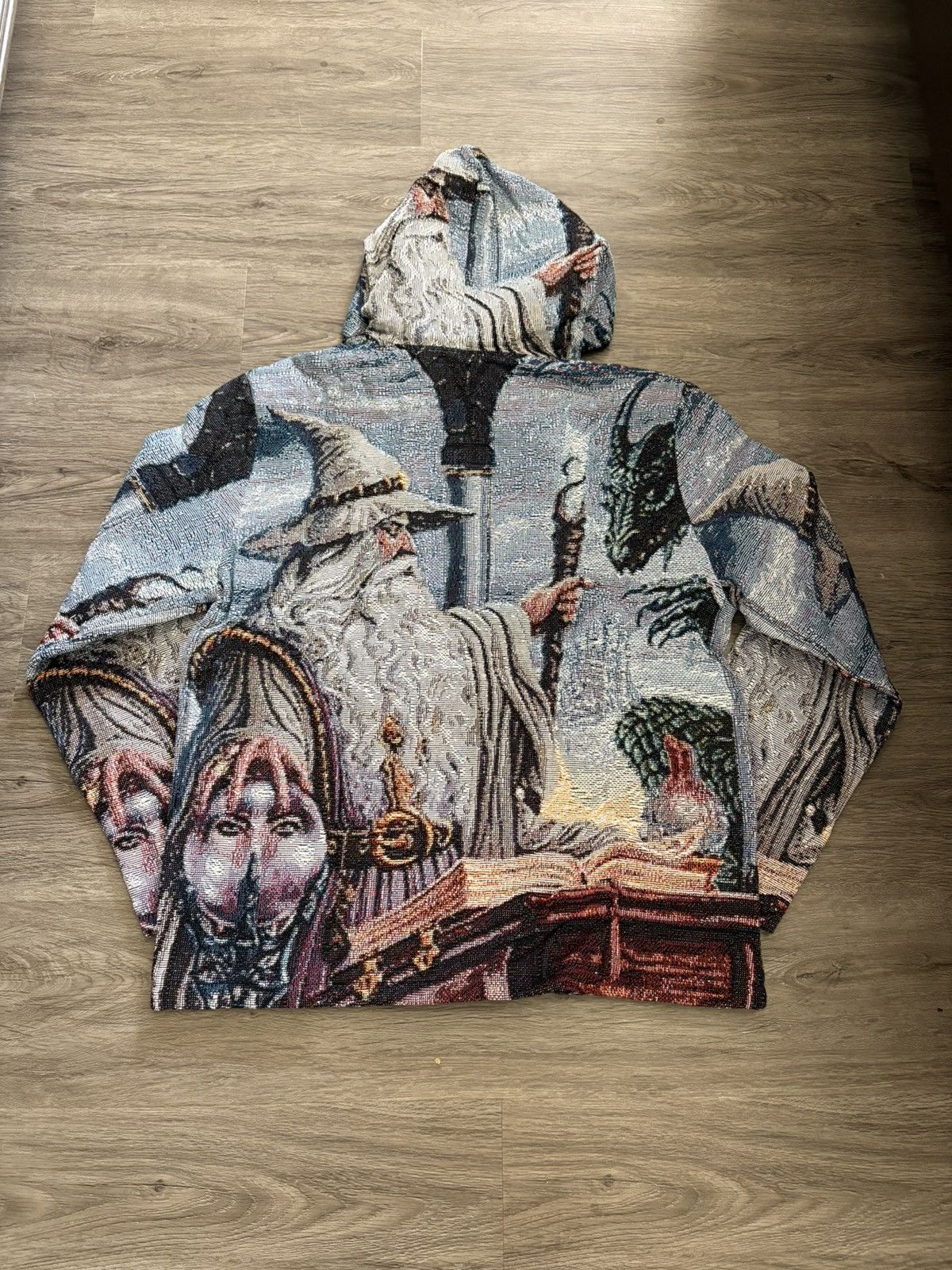 RETROVERT Retrovert Wizard Knitted Hoodie Zip Up Size Medium 🩵 Size US M / EU 48-50 / 2 - 2 Thumbnail