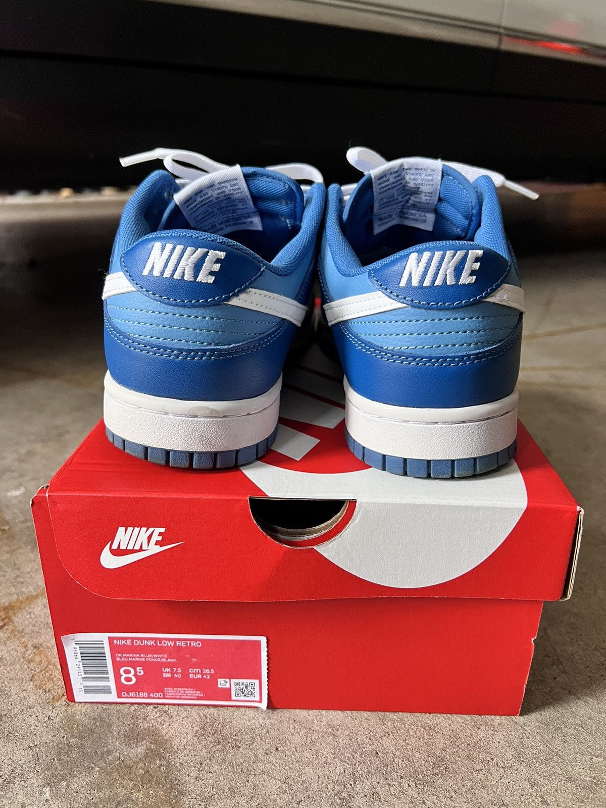 Nike Nike Dunk Low Marina Blue Size US 8.5 / EU 41-42 - 4 Thumbnail