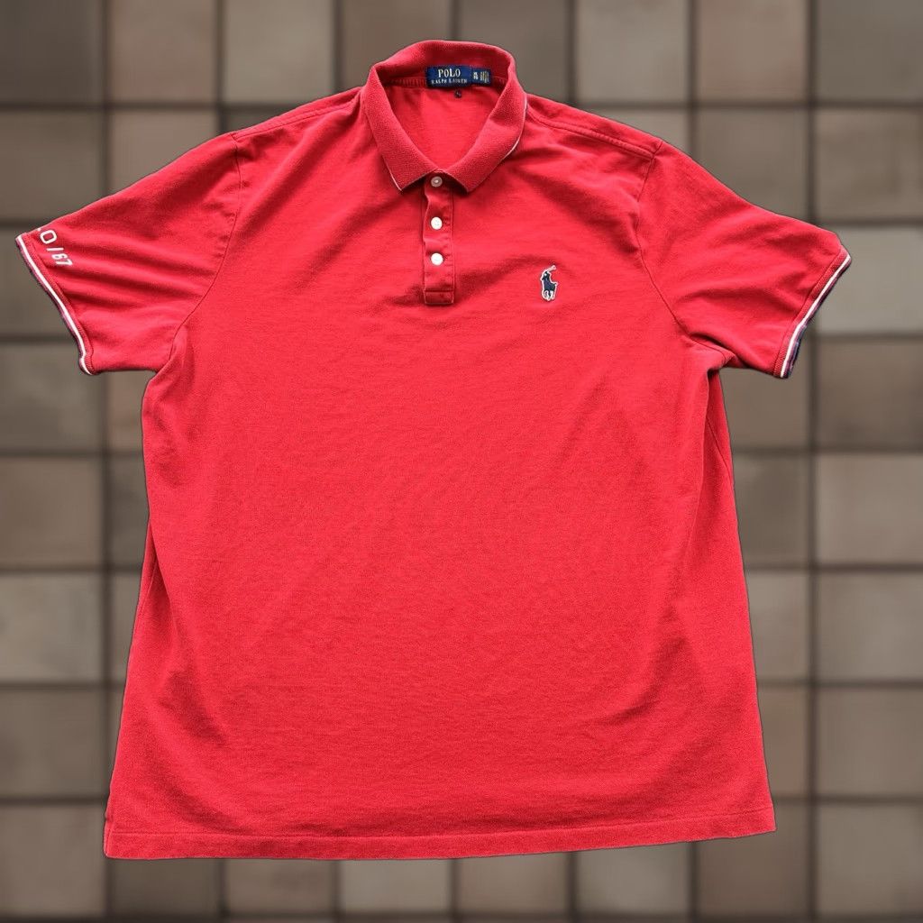 Polo Ralph Lauren Polo Ralph Lauren Polo Shirt Men XL Red Cotton Golf Preppy Casual Size US XL / EU 56 / 4 - 1 Thumbnail