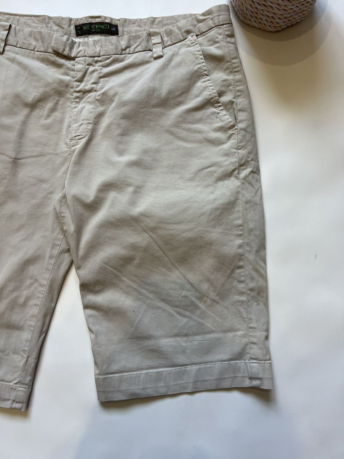 Etro Etro Classic Shorts Beige Mens Size US 34 / EU 50 - 2 Thumbnail