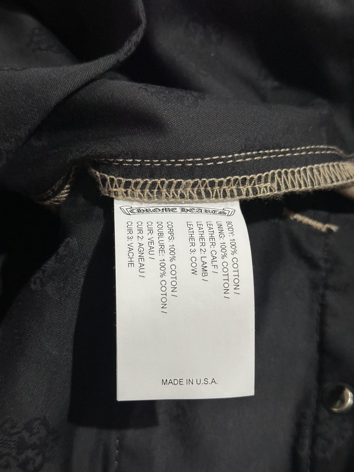 Chrome Hearts Chrome Hearts Tan Black Checkered Cross Patch Chinos Size US 34 / EU 50 - 10 Thumbnail