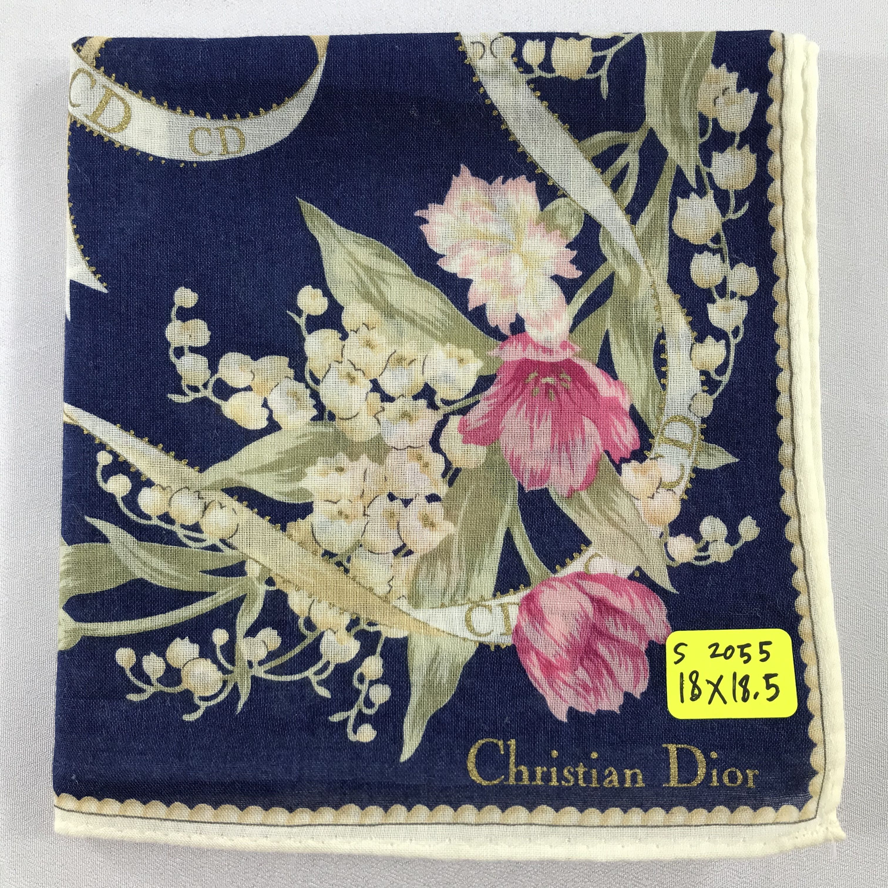 Vintage Christian Dior Bandana / Handkerchief / Neckerchief - S2055 Size ONE SIZE - 5 Thumbnail