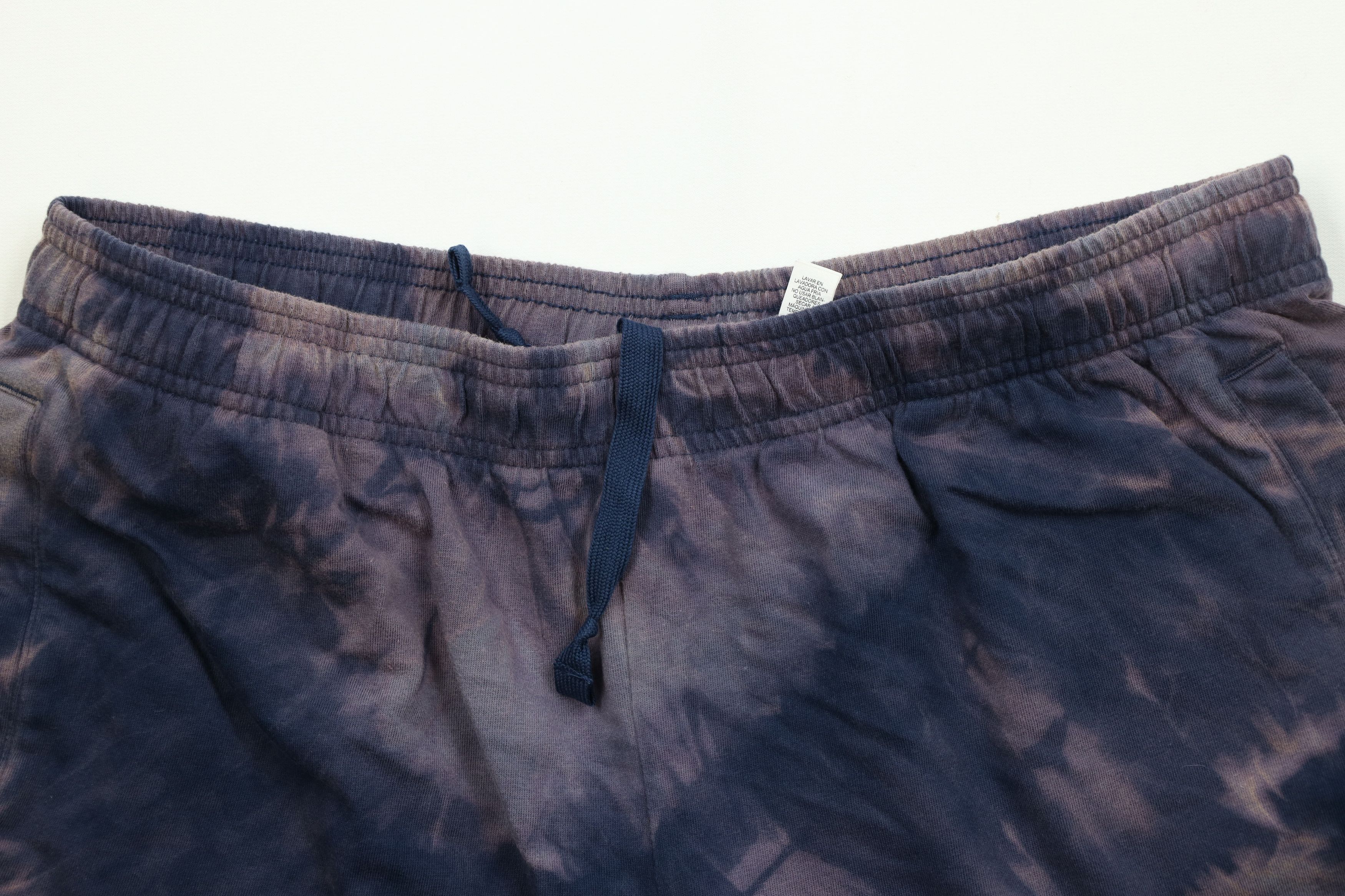Adidas Vintage Y2K Adidas Big Logo Acid Wash Sweatpants Shorts Blue Size US 36 / EU 52 - 2 Thumbnail