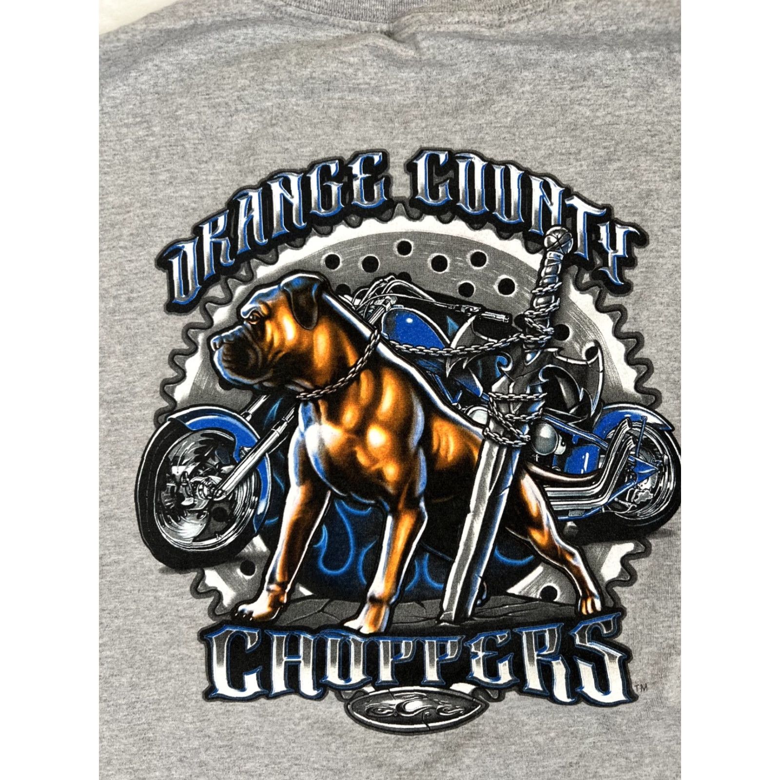 Vintage VINTAGE Orange County Choppers T-Shirt 2XL Gray Crew Neck Short Sleeve Men Logo Graphic Print 90s Biker Motorcycle Size US XXL / EU 58 / 5 - 7 Thumbnail