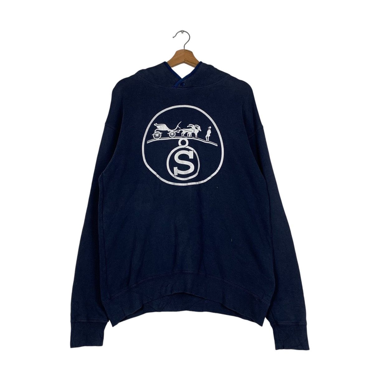 Japanese Brand SCENARIO One Piece Co. Ltd Big Logo Hoodies #1220-C55 Size US L / EU 52-54 / 3 - 10 Thumbnail