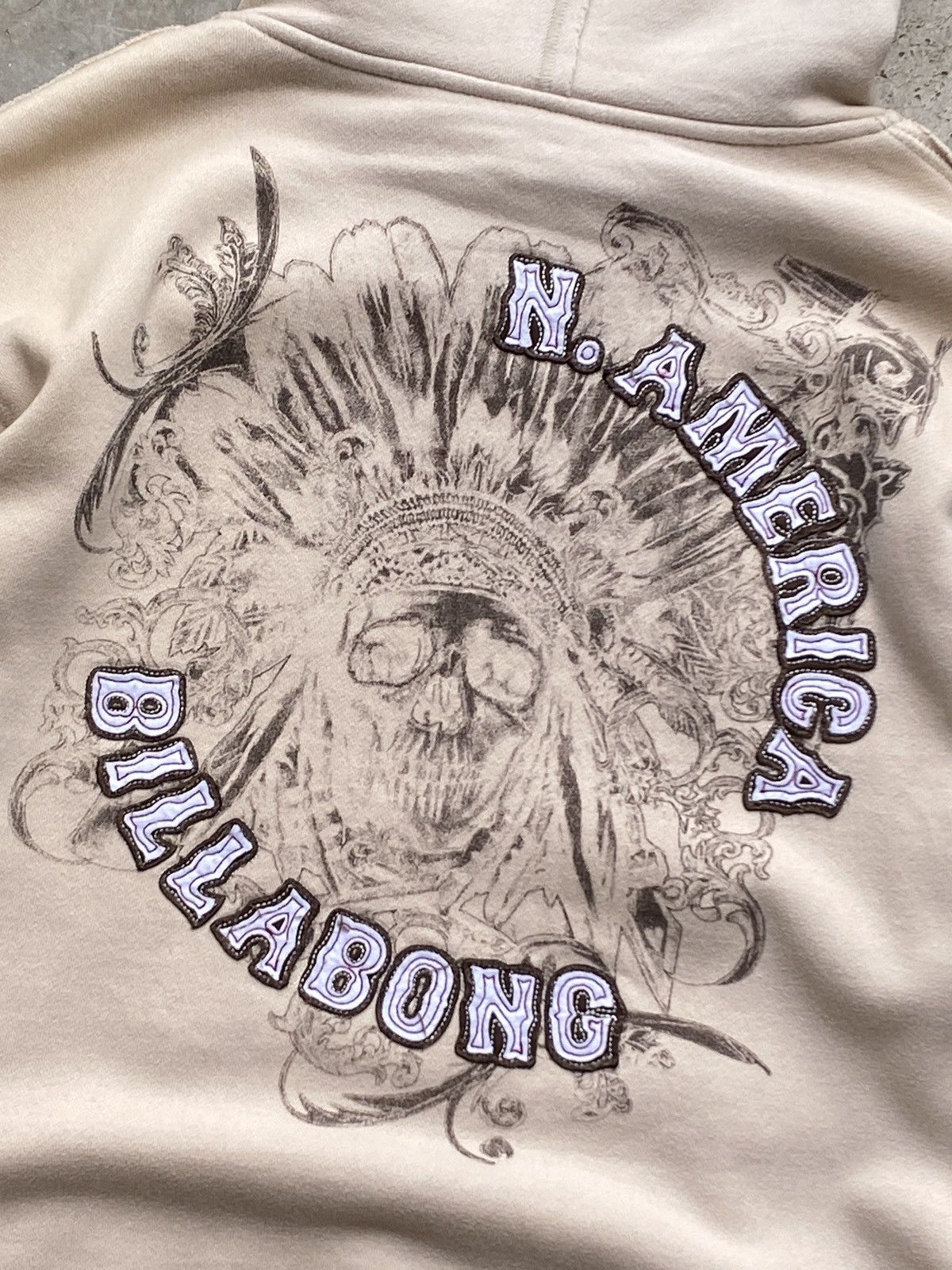 Billabong Vintage Y2K Billabong Thermal Lined Zip Up Hoodie Size US M / EU 48-50 / 2 - 10 Thumbnail