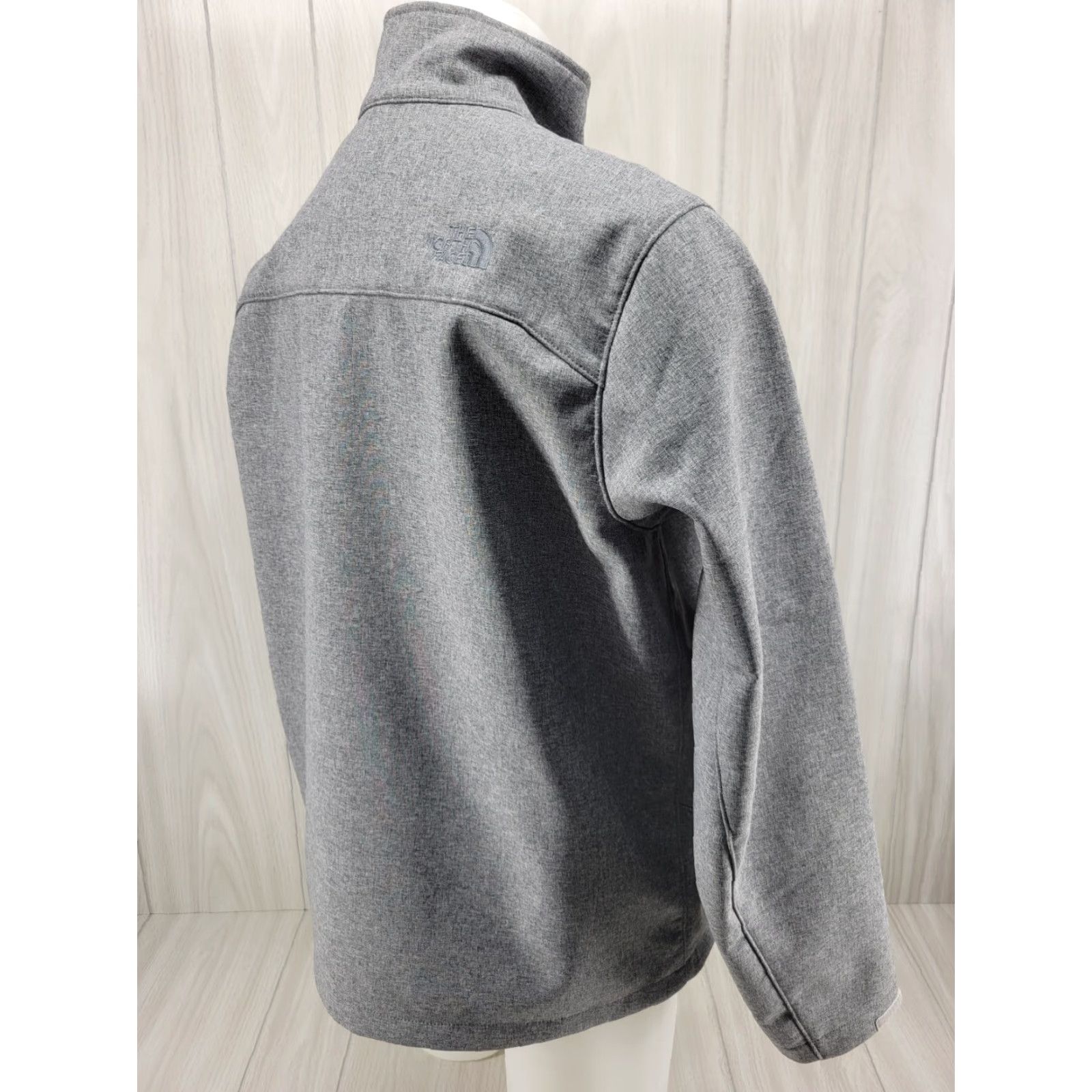 The North Face The North Face Gray Mens Large Jacket Softshell Windbreaker Hologram Tag Water Resistant Breathable Zip Front Full Zip Windwall - Mens Size US L / EU 52-54 / 3 - 5 Thumbnail