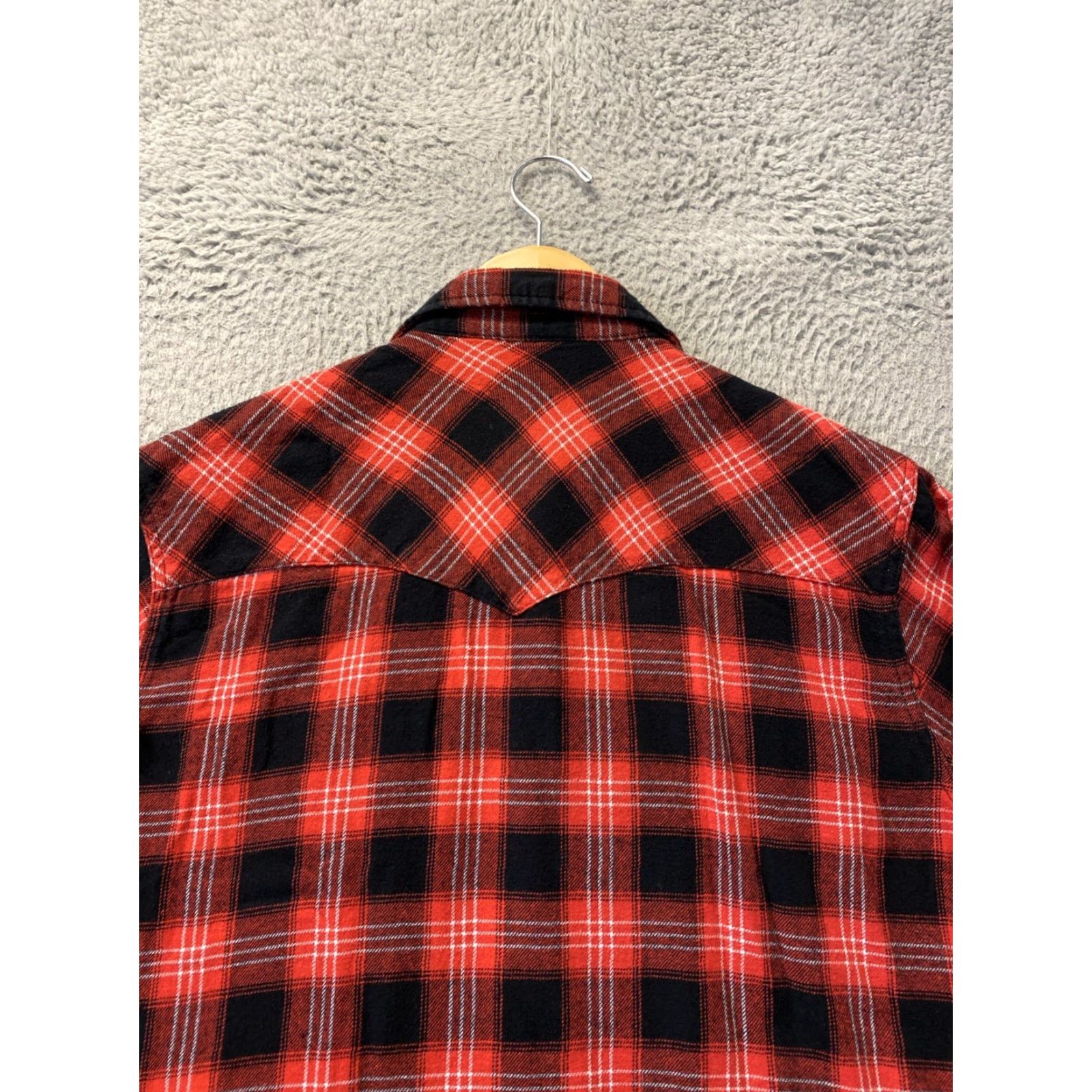 Wrangler VINTAGE Wrangler Womens Western Shirt M Long Sleeve Plaid Red Pearl Snap Rodeo Rockabilly Size M / US 6-8 / IT 42-44 - 8 Thumbnail