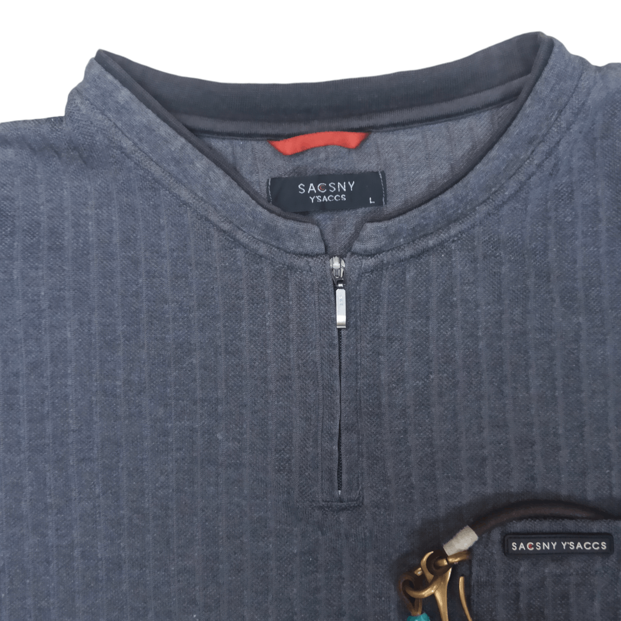Japanese Brand × Y's × Yohji Yamamoto Poloshirt SACSNY Y'S yohji yamamoto Size US L / EU 52-54 / 3 - 3 Thumbnail