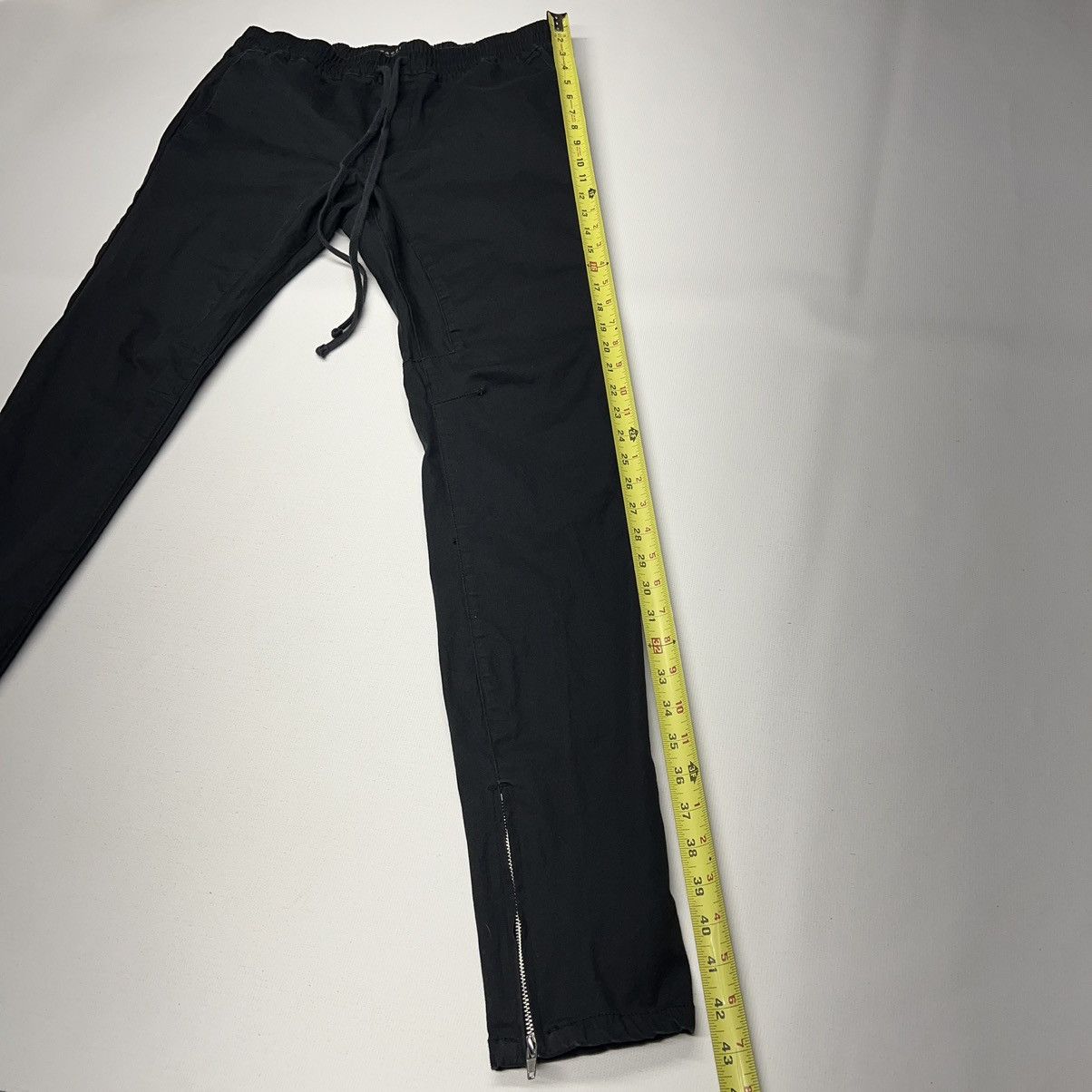 Pacsun Pacsun Pants Black Skinny Stacked Drawstring Ankle Zipper Size US 32 / EU 48 - 15 Thumbnail