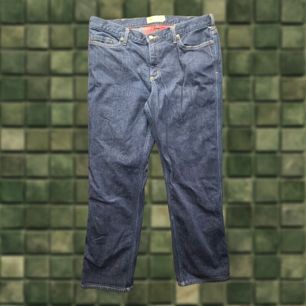 Carhartt VINTAGE Carhartt Jeans Womens 16 Short 35x30 Flannel Lined Original Fit Straight Leg Size 38" / US 16 / IT 52 - 1 Thumbnail