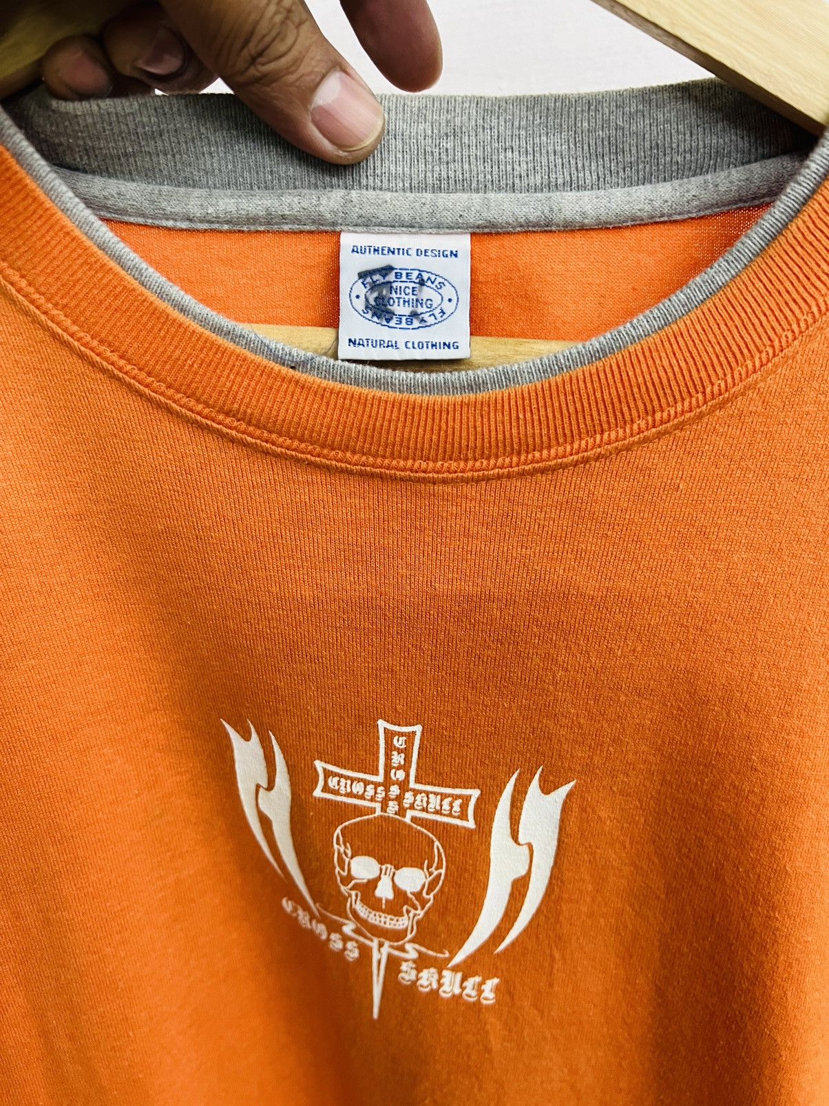 Japanese Brand VINTAGE SKULL CROSS BIG LOGO TEE Size US M / EU 48-50 / 2 - 8 Thumbnail