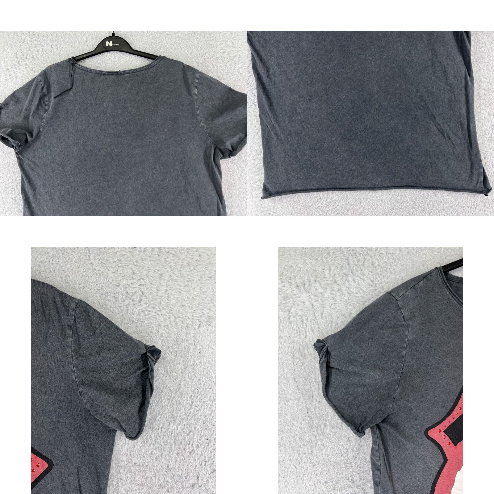 Vintage Rolling Stones Shirt Womens L Gray Polyester Blend Short Sleeve Round Neck T-Shirt Music Rock Casual Womens Size L / US 10 / IT 46 - 8 Thumbnail
