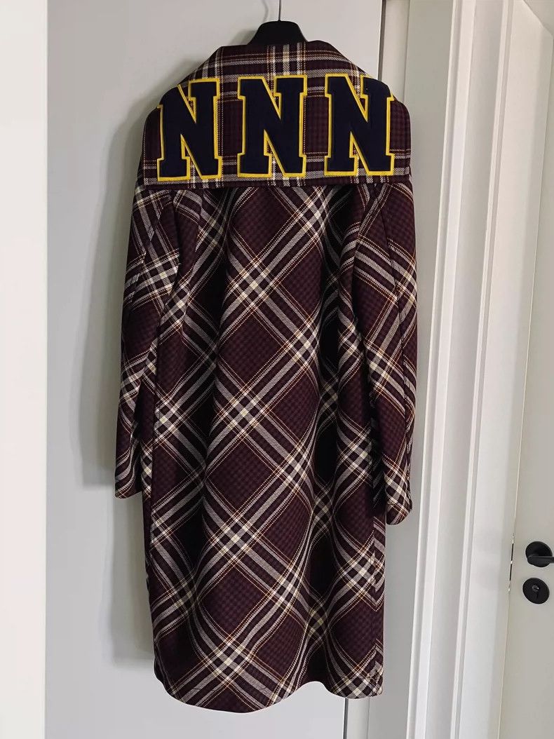 Raf Simons Raf simons Show style sailor collar plaid coat Size US S / EU 44-46 / 1 - 5 Thumbnail