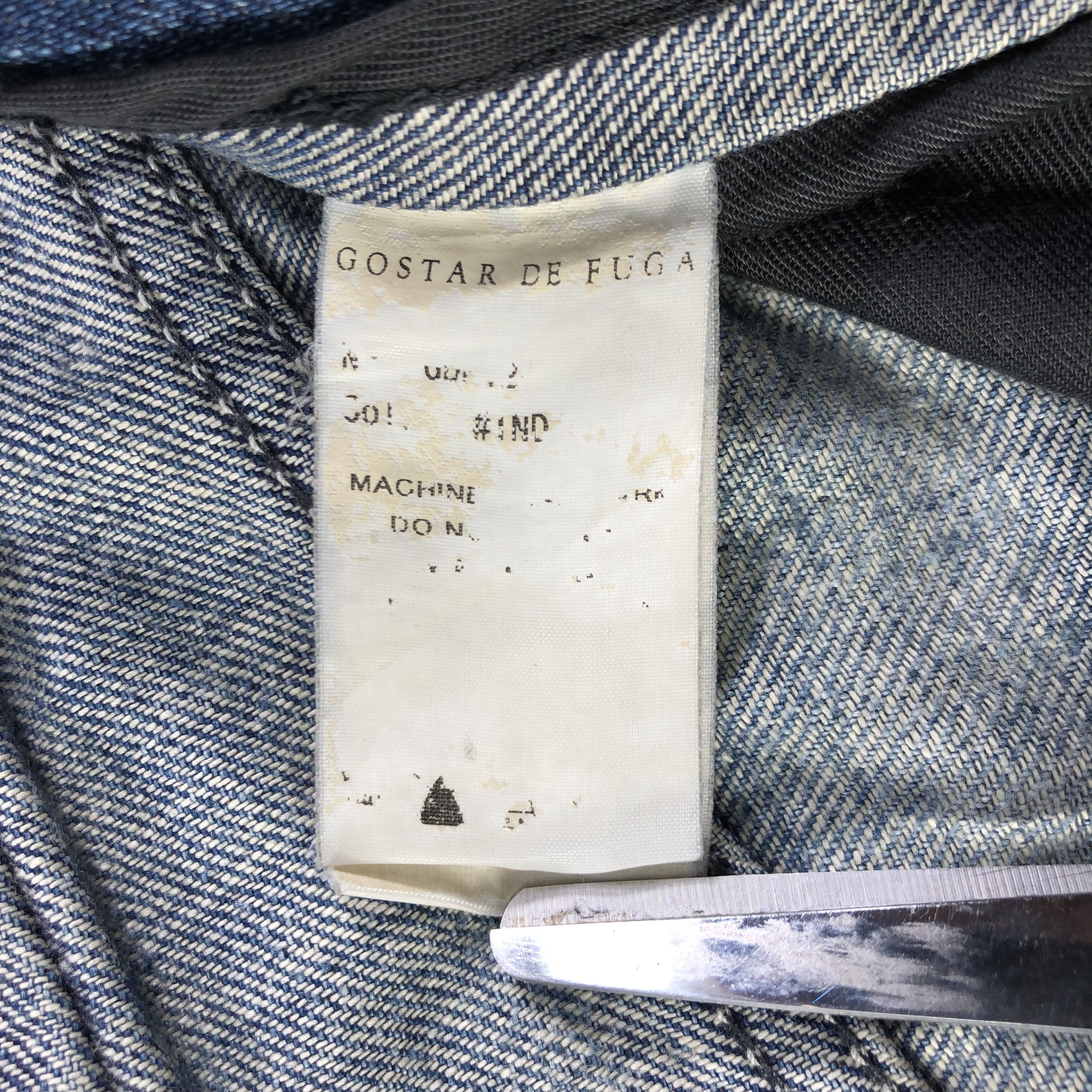 GOSTAR DE FUGA Gostar De Fuga Selvedge Jeans Distressed Redline Denim Size US 32 / EU 48 - 10 Thumbnail