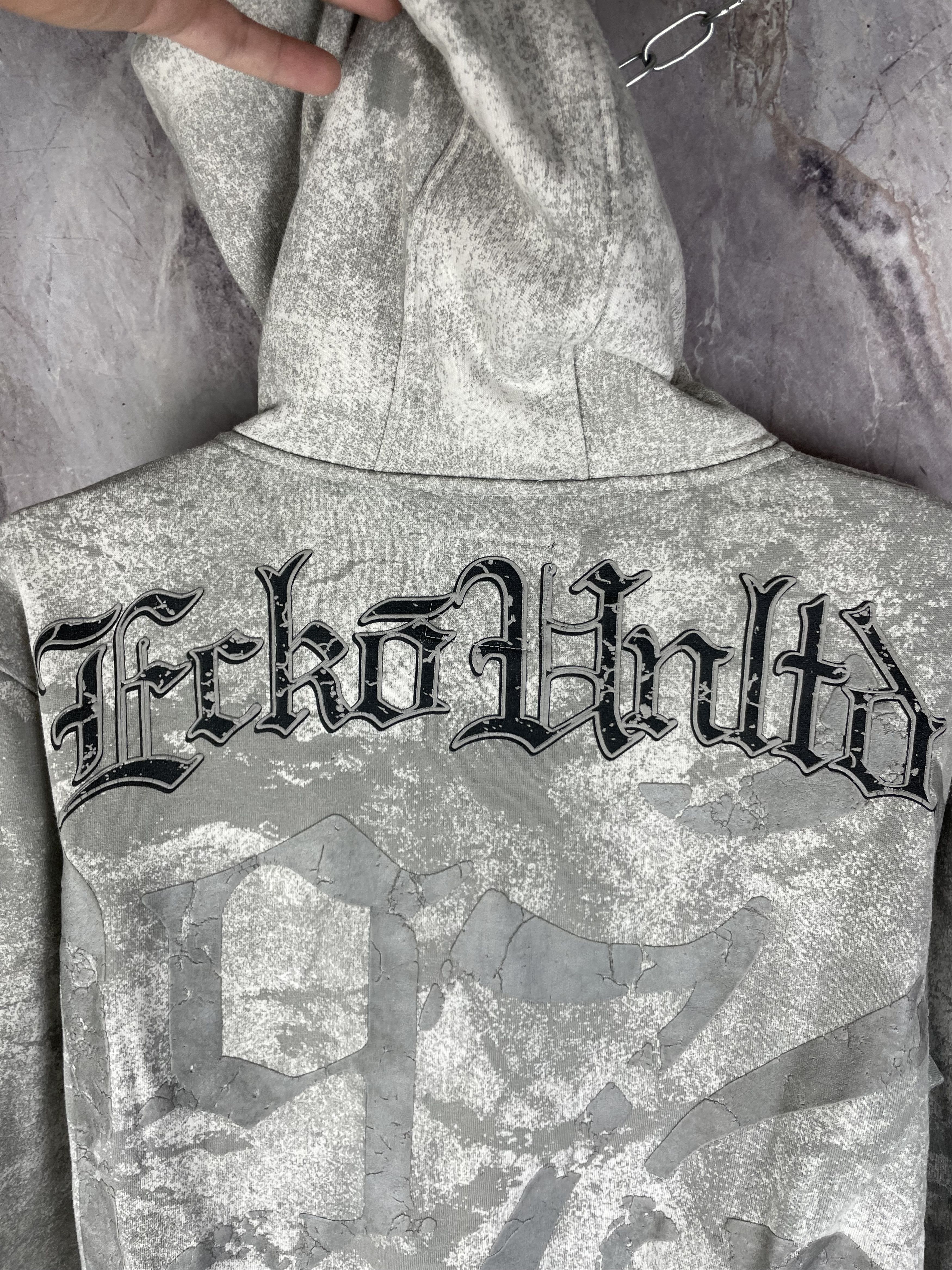 Ecko Unltd. CRAZY ECKO UNLTD FULL PRINTED VINTAGE ZIP UP BOXY HOODIE Size US M / EU 48-50 / 2 - 9 Thumbnail