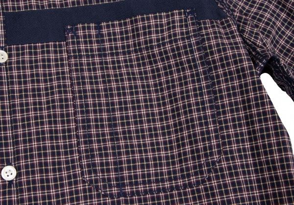 Junya Watanabe Shirt Triple-stitched checkered elbow patch Multicolor Size US S / EU 44-46 / 1 - 3 Thumbnail
