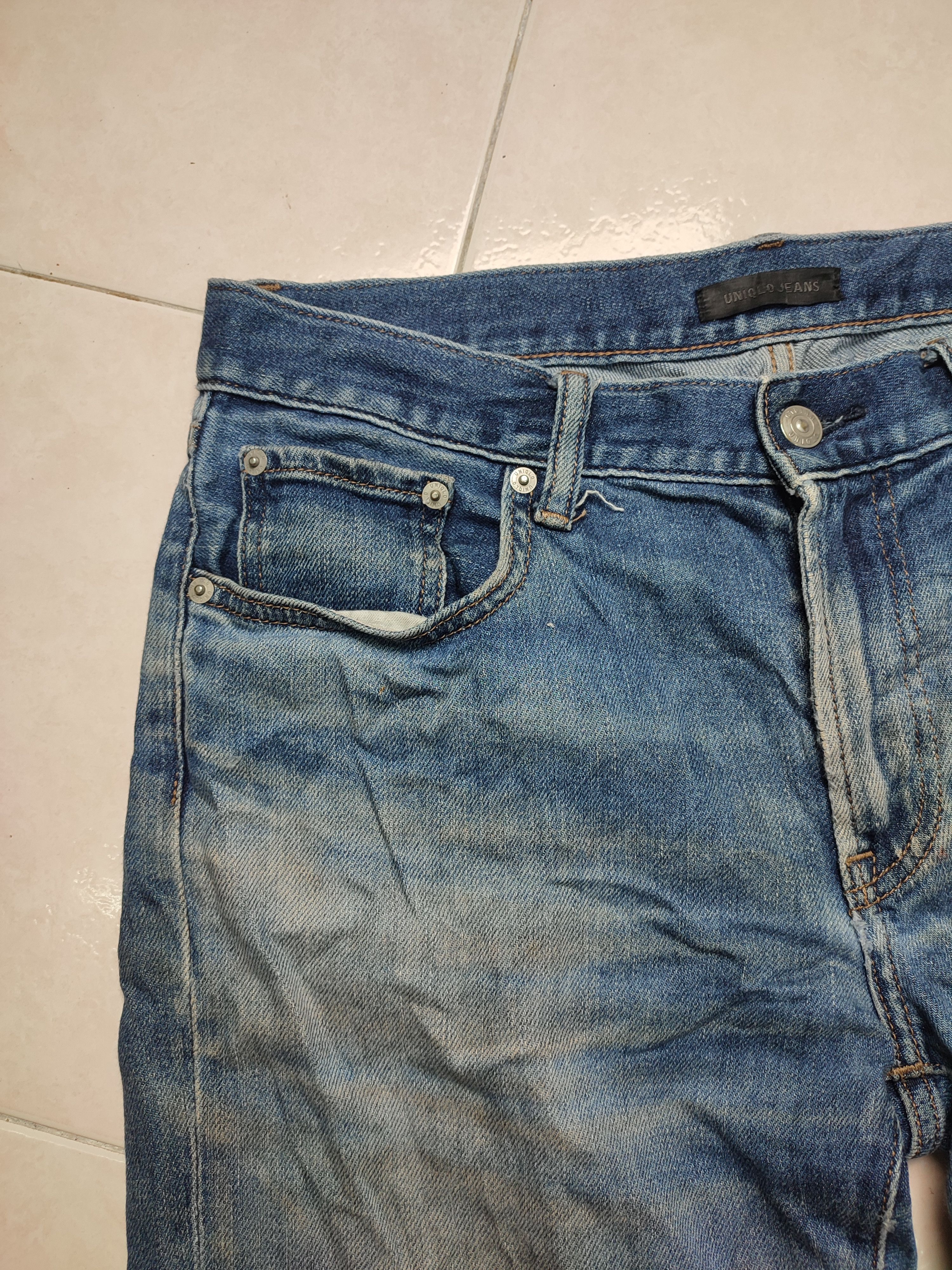 Uniqlo Crazy Vintage Uniqlo Distressed Jeans Size US 33 - 4 Thumbnail