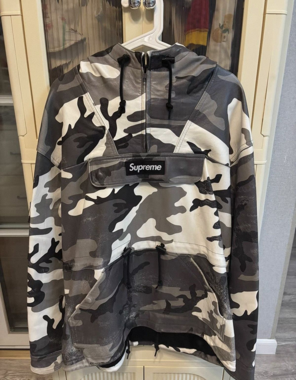Supreme Supreme leather anroak snow camo Size US S / EU 44-46 / 1 - 1 Thumbnail