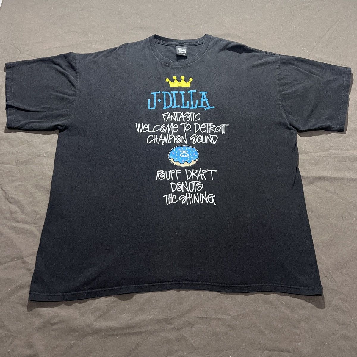Stones Throw Records × Stussy Vintage Y2K J DILLA X STUSSY Tee 2XL Hiphop Electronic Rap Size US XXL / EU 58 / 5 - 1 Thumbnail
