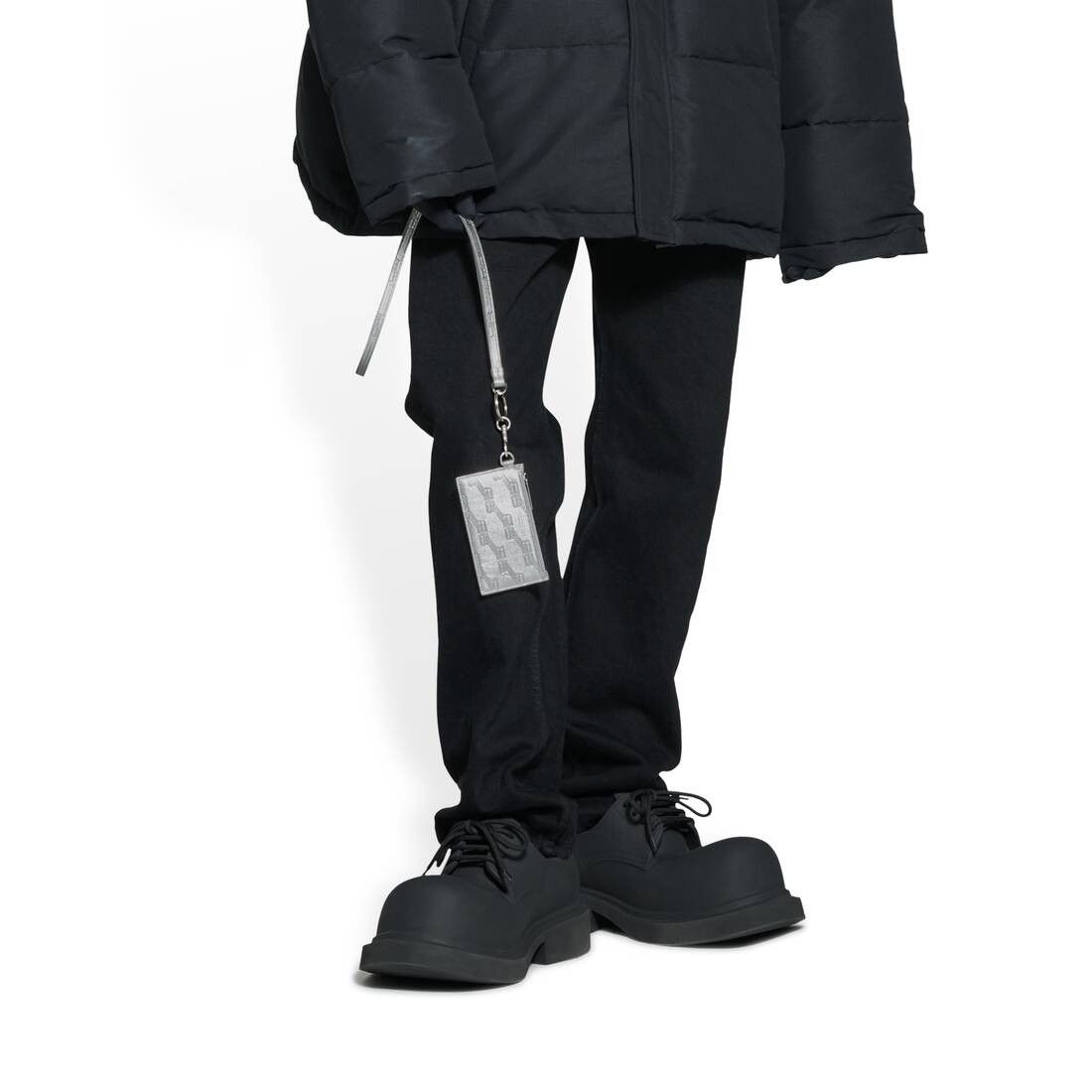 Balenciaga o1srvl11e0925 Size: OS / Embossed Monogram Card Case Size ONE SIZE - 3 Thumbnail