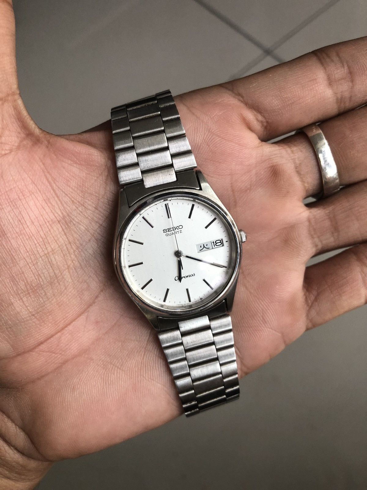Japanese Brand × Seiko × Vintage Vintage Seiko Chronos Kanji Day Quartz Japan Size ONE SIZE - 4 Thumbnail