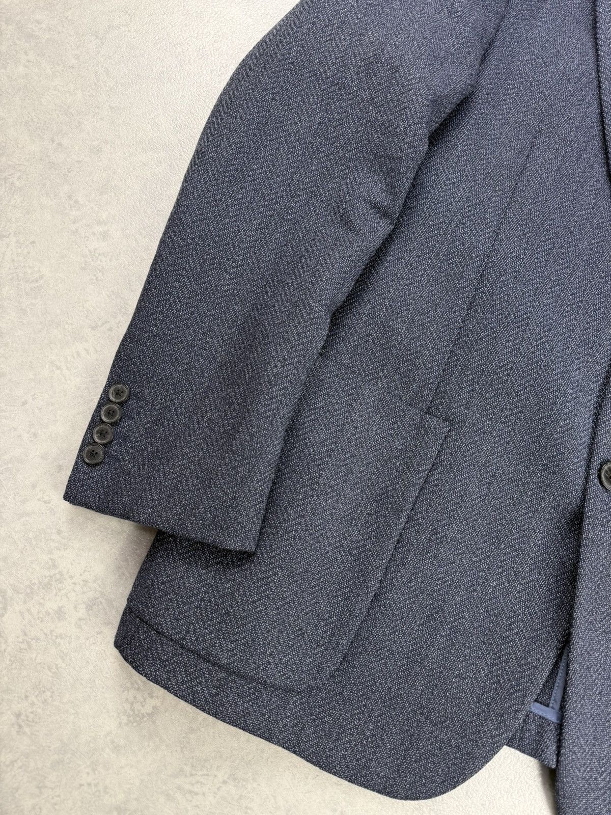 Emporio Armani Emporio Armani G Line Deco Fleck Blazer Jacket Size 52 Size 42R - 3 Thumbnail