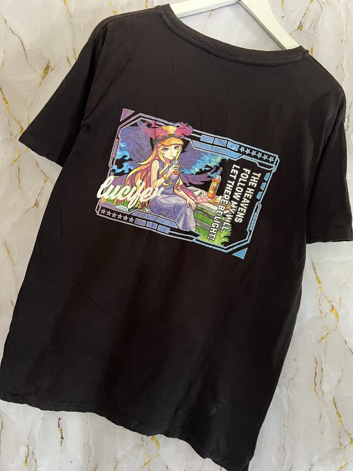 Anime Vintage Japanese Anime Graphic Tee Black – Harajuku Size US XXL / EU 58 / 5 - 6 Thumbnail