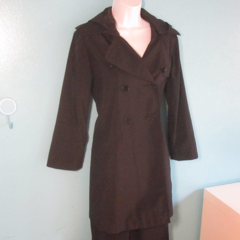 Theory Theory Black Button Up Trench Coat Size M Size M / US 6-8 / IT 42-44 - 10 Thumbnail