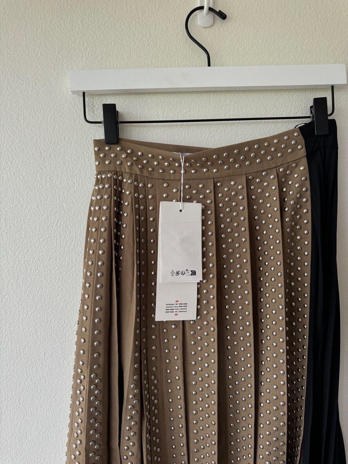 rokh new H&M HM h m Rokh Hwang 6 34 2 skirt Wool Studded Skirt Size 26" / US 2 / IT 38 - 2 Thumbnail