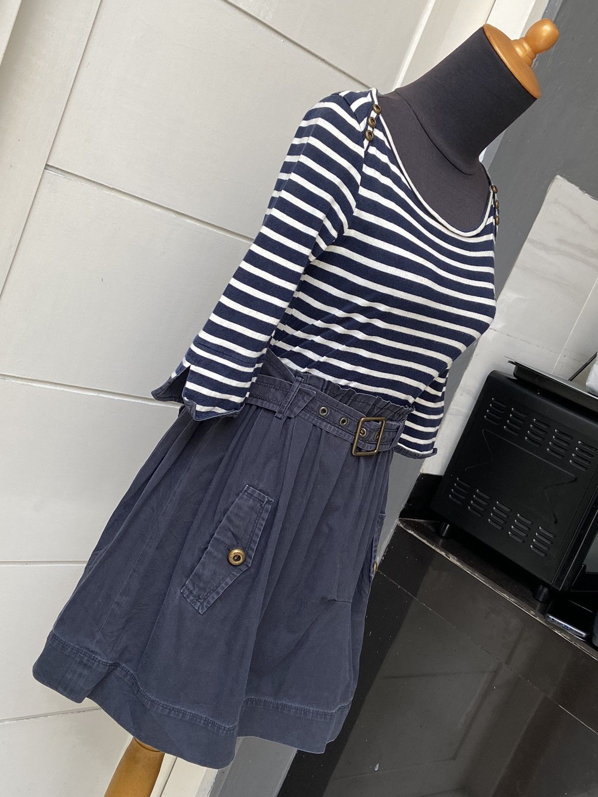Burberry BURBERRY LONDON Striped Dress Size XXS / US 00 / IT 34 - 8 Thumbnail