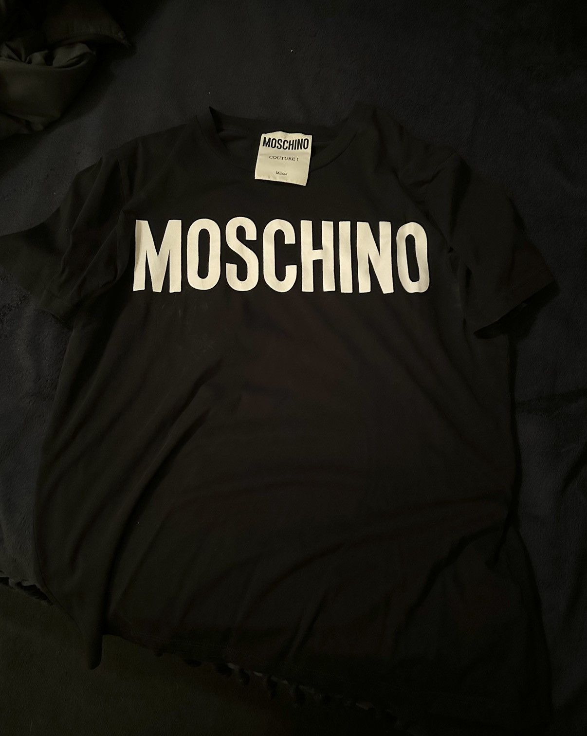 Moschino Moschino Black Men’s T Shirt / White Bold Logo Size US XS / EU 42 / 0 - 3 Thumbnail