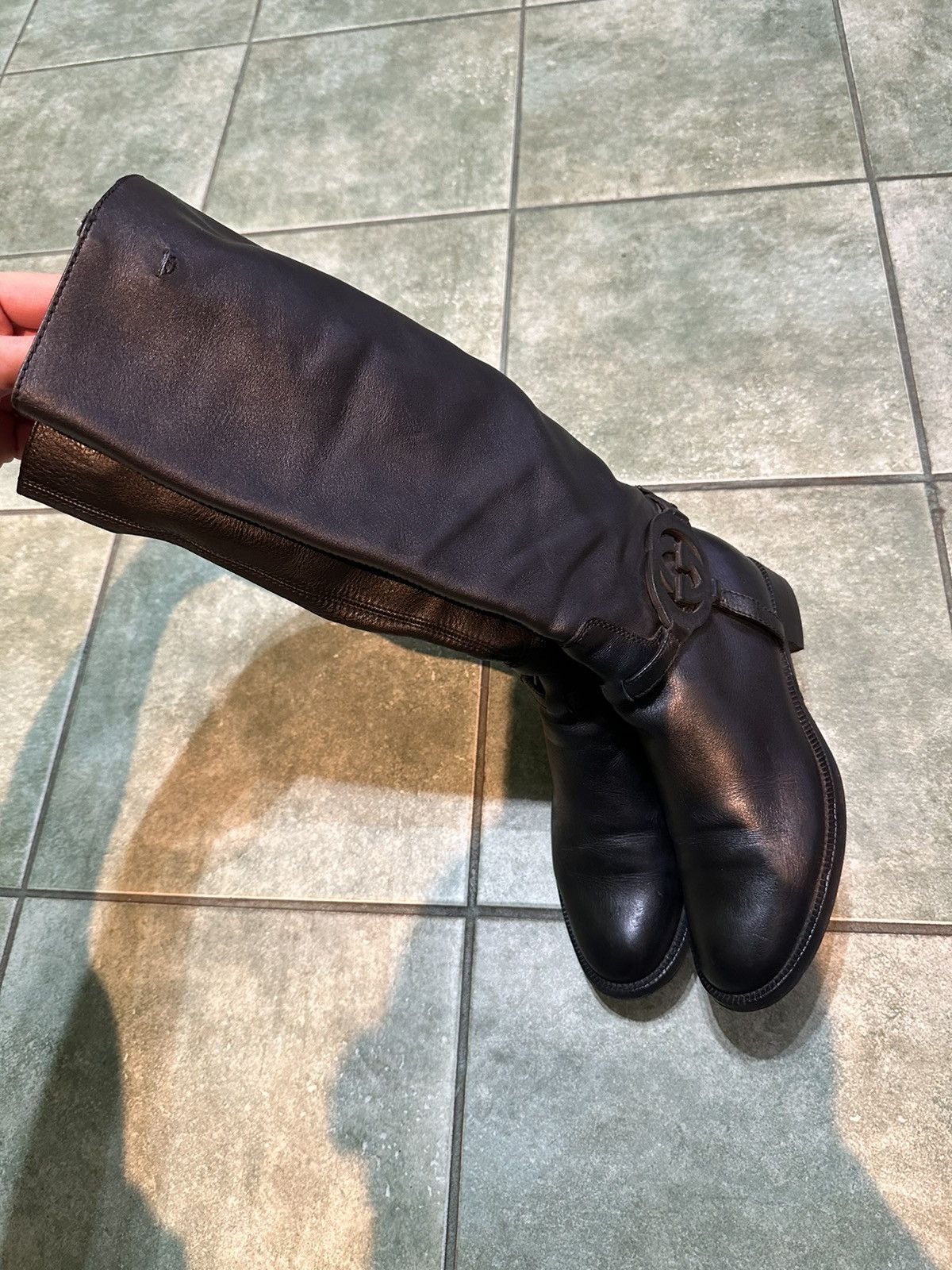 Cowboy Equipment × Gucci Gucci cowboy womens leather boots size 35 Size US 5 / IT 35 - 8 Thumbnail