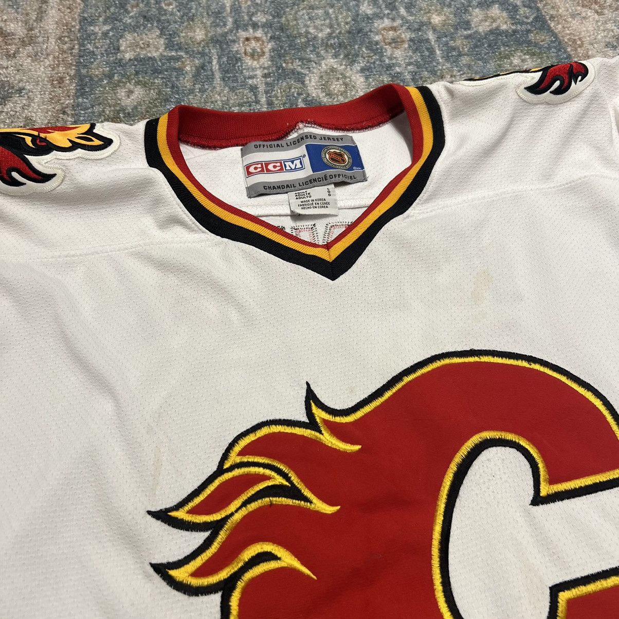 Vintage Calgary flames iginla hockey jersey