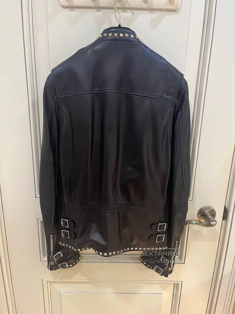 Valentino Valentino Willow nail motorcycle leather jacket Size US S / EU 44-46 / 1 - 5 Thumbnail