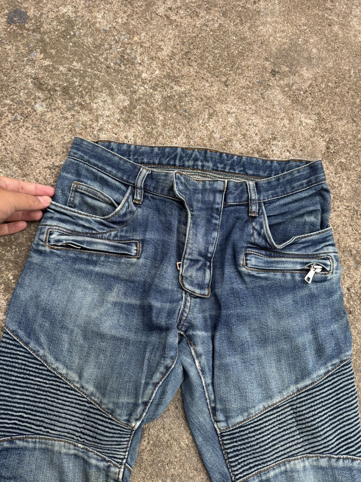 Balmain Balmain Decarnin Biker Denim Size US 30 / EU 46 - 4 Thumbnail