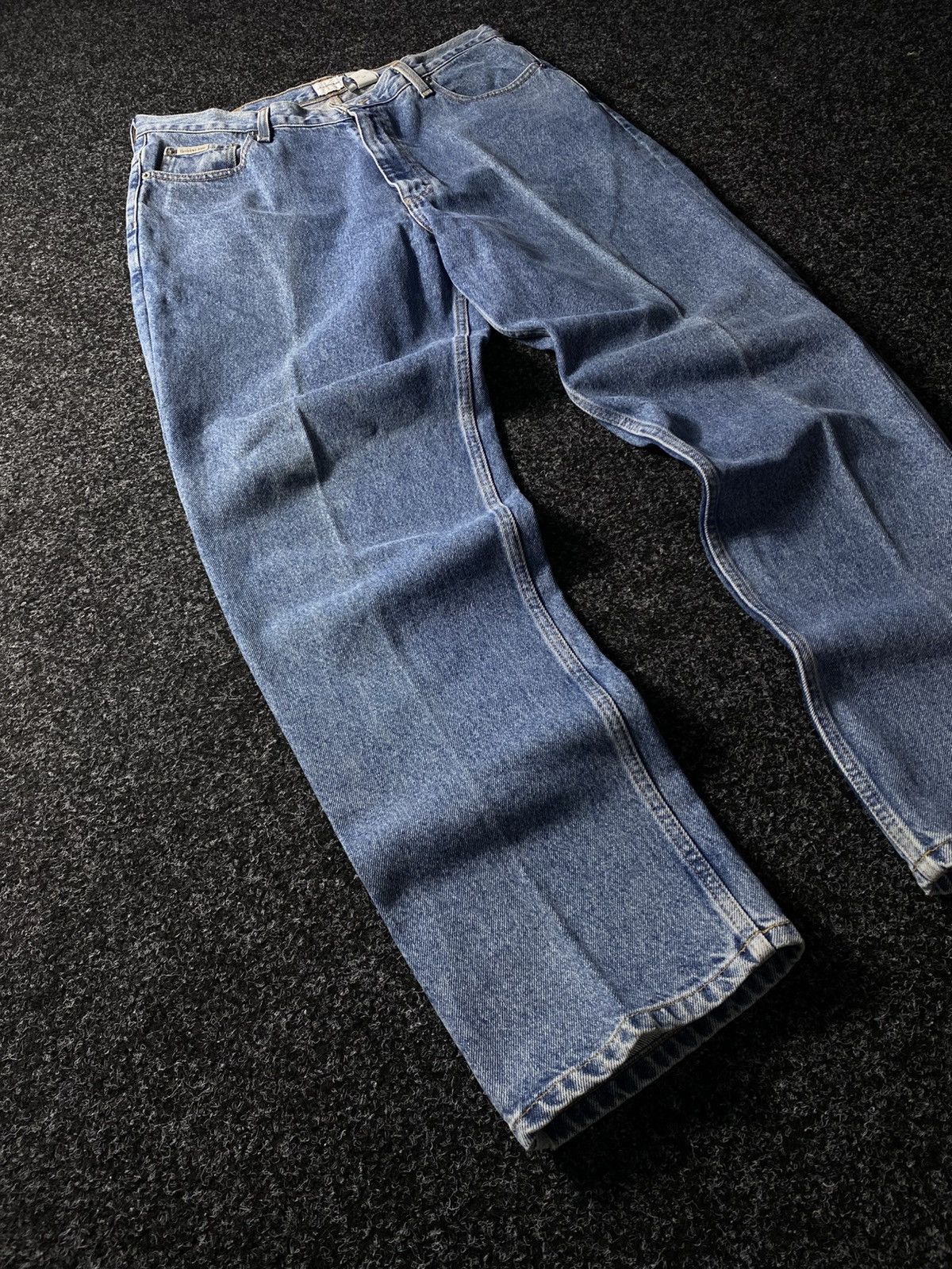 Calvin Klein × Vintage Crazy Vintage Y2K 00s Baggy Calvin Klein Skater Denim Jeans Size US 36 / EU 52 - 2 Thumbnail