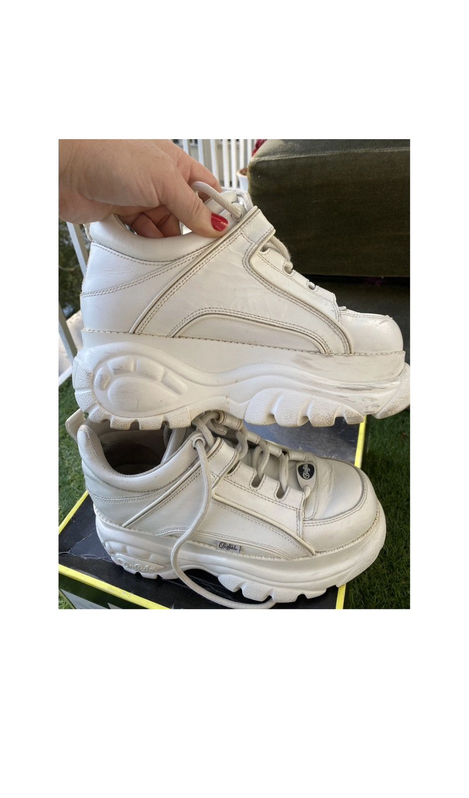 Buffalo London Buffalo white platform boots size 39eu Size US 8 / IT 38 - 8 Thumbnail